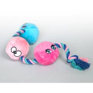 Boneyard Scruffy Pet Toys Tug Buttons Anal Balls (Pink)