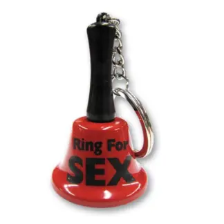 Novelty Ring For Sex Mini Bell Keychain