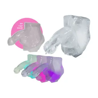 CreativeC Play Wiv Me Huge Penis Ice Luge Mould (Clear)