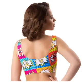 Mememe Lingerie Comics Curios Crop Top (Mixed - Small)