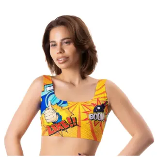 Mememe Lingerie Comics Like Crop Top (Mixed - Medium)
