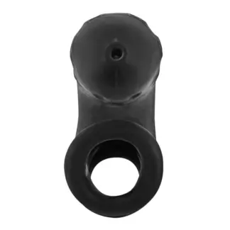 OxBalls Airlock Air-Lite Vented Chastity Black Ice