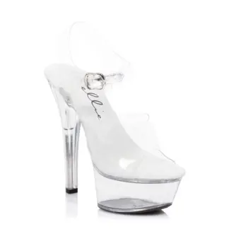 Ellie Shoes Sandal Clear 6in (9)