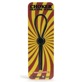 Demon Kat Silicone Choker Leash Black