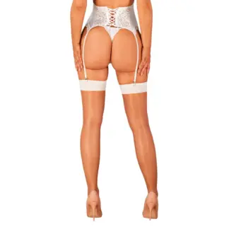 Obsessive S814 Stockings White (Large/Extra Large)
