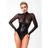 Edge Wetlook and Mesh Body w Rings (Black - Medium)
