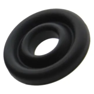 LuvPump Silicone Donut Cushion Black for Pump Cylinder 1.75in-2.15in Dia (Small/Medium)