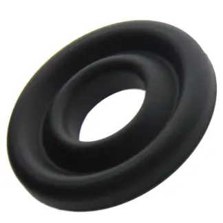 LuvPump Silicone Donut Cushion Black for Pump Cylinder 2.15in - 2.5in Dia (Large)