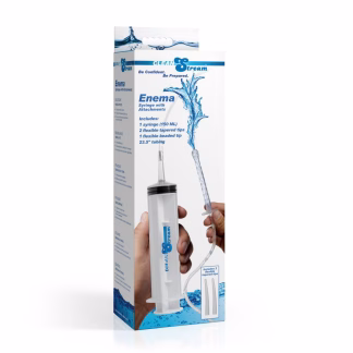 CleanStream Enema Syringe With Attachments (Clear)
