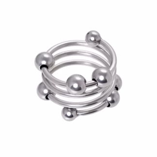Metal Penis Head Ring Medium 35mm (Silver)