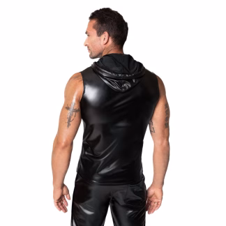 Noir Frenzy Sleeveless Hoodie (Black - Small)