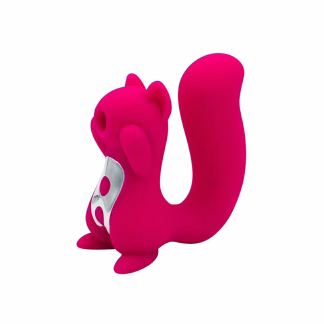 Natalies Toy Box Screaming Squirrel Air Pulse & G-Spot Vibrator (Pink)