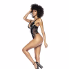 Wet Look Vinyl Bodysuit Black (Large)