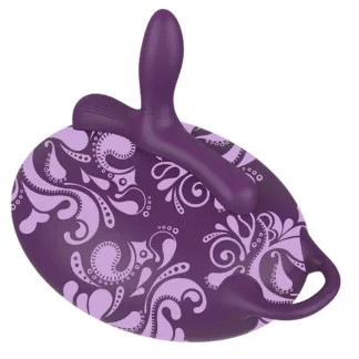 Bouncy Bliss Classic Inflatable Sit-On Vibrator   (Purple)