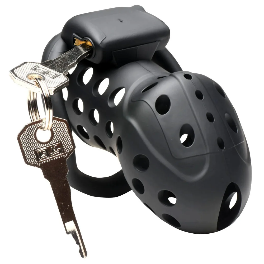 Lock Down Chastity Cage (Black)