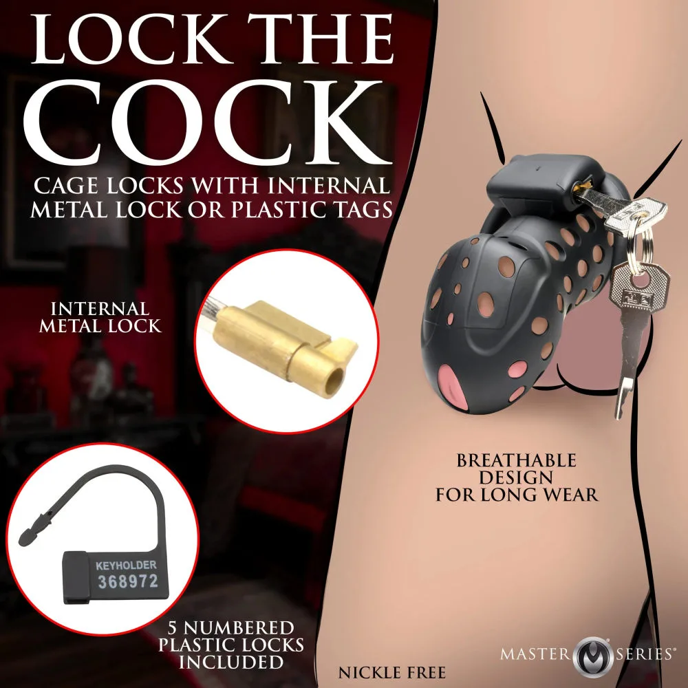 Lock Down Chastity Cage (Black)