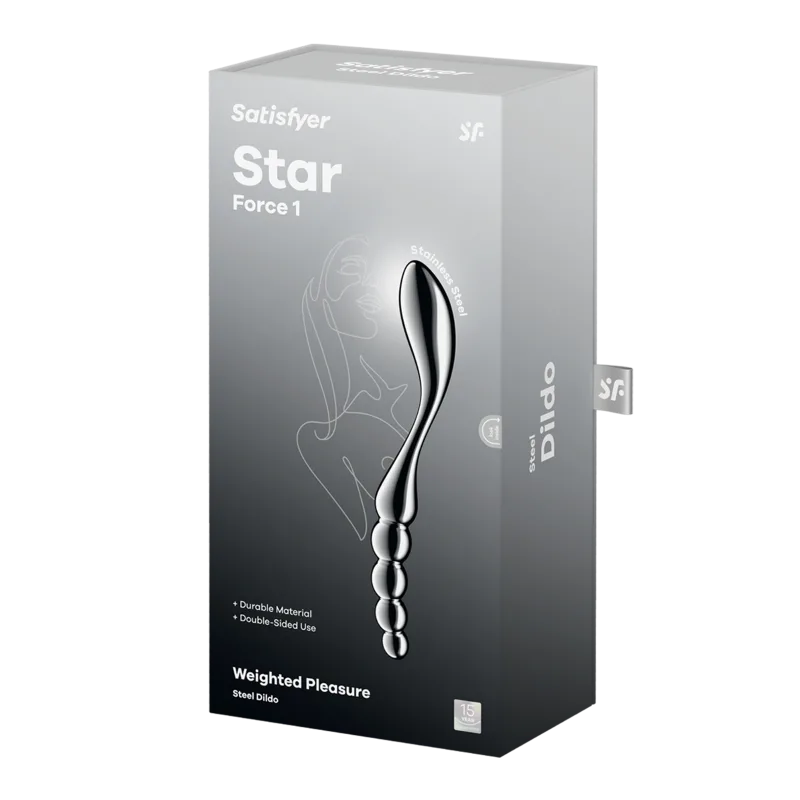 Satisfyer Star Force 1 Metal Dildo (Silver) Satisfyer Star Force 1 Metal Dildo (Silver)