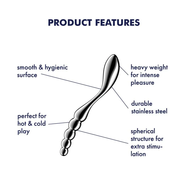 Satisfyer Star Force 1 Metal Dildo (Silver) Satisfyer Star Force 1 Metal Dildo (Silver)