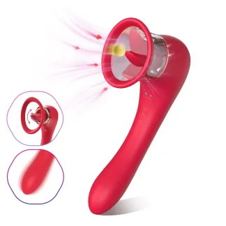 S-Hande Trumpet 3-in-1 Sucking Licking Vibrating Vaginal Stimulator (Red) S-Hande Trumpet 3-in-1 Sucking Licking Vibrating Vaginal Stimulator (Red)