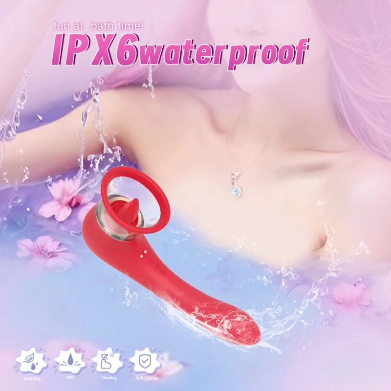 Trumpet 3-in-1 Sucking Licking Vibrating Vaginal Stimulator (Red) Trumpet 3-in-1 Sucking Licking Vibrating Vaginal Stimulator (Red)