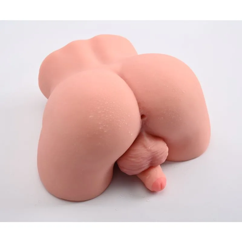 Lorenzo Male Torso with Cock and Balls (Flesh)