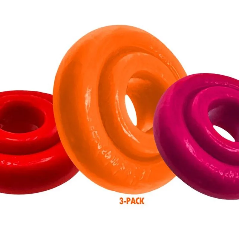 RimRingz 3 Pc Multi Size Fire Hots (Orange - One Size) RimRingz 3 Pc Multi Size Fire Hots (Orange - One Size)