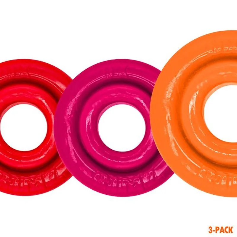 RimRingz 3 Pc Multi Size Fire Hots (Orange - One Size) RimRingz 3 Pc Multi Size Fire Hots (Orange - One Size)