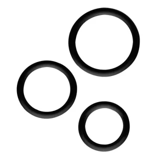 GK Power Magnum Force Cock Ring Set Black (One Size)