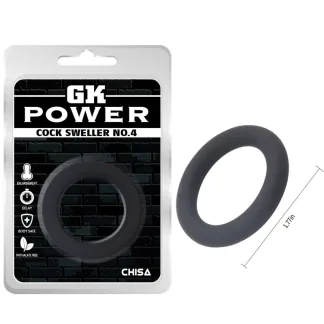 GK Power Cock Sweller Silicone Ring 5 (Black - One Size)