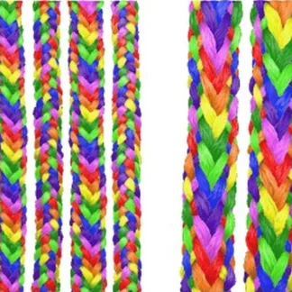 Primal Desires 6mm Full Rainbow Polyester Double Braided Shibari Rope - Single Lengths