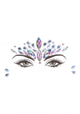 Dazzling Crowned Face Bling Sticker