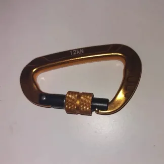 Aluminium Carabiners 25Kn - Black/Red (Oval Shape)