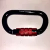 Carabiner 25kN - Black-Red (side 1) Carabiner 25kN - Black-Red (side 1)