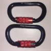 Carabiner 25kN - Pair (Black-Red)