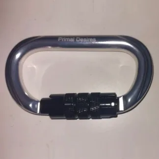 Aluminium Carabiners 25Kn - Black/Red (Oval Shape)