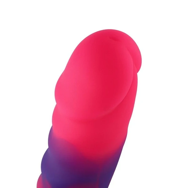 HiSmith - 7 Inch Smooth Silicone Anal Dildo with KlicLok