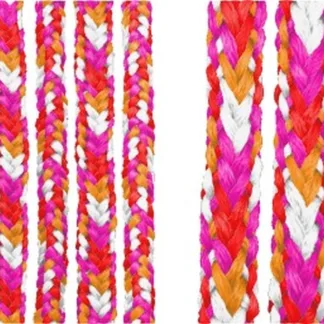 Primal Desires 6mm Polyester Double Braided Shibari Pride Rope (Lesbian - Sunset) - Single Lengths