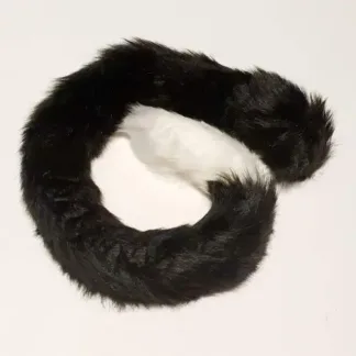 Black with White Tip Tail 80cm