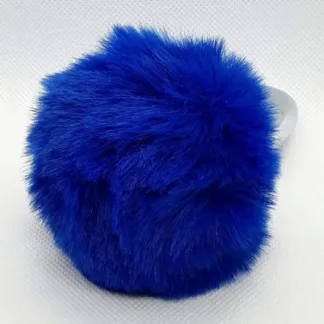 Electric Blue Bunny Tail with Plug (small)