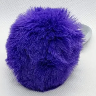 Dark Purple Bunny Tail with Plug (small)