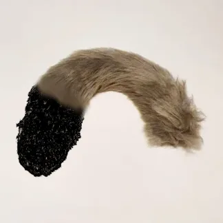 Grey with Black Tip Tail 40cm