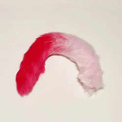 Primal Desires Basics Pink with Rose Red Tip Tail 40cm