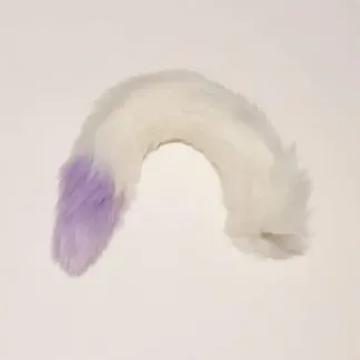 White with Purple Tip Tail 40cm
