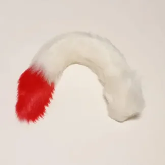 White with Rose Tip Tail 40cm
