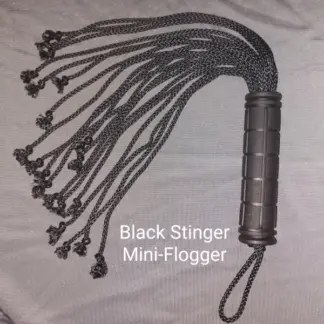 Primal Desires Black Stinger Mini-Flogger