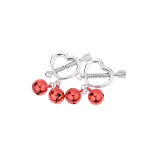 Primal Desires Spring Loaded Cupid's Heart Nipple Clamp
