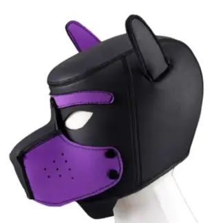 Neoprene Puppy Hood - Purple