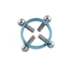 Primal Desires Screw In Nipple Clamps - Aqua