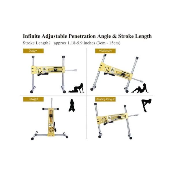 Hismith Premium Sex Machine Remote and App - Gold