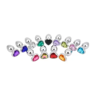 Primal Desires Metal Butt Plugs with Jewel Primal Desires Metal Butt Plugs with Jewel
